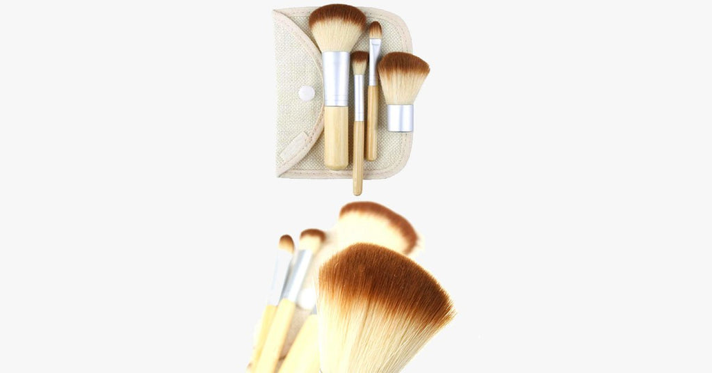 Mini 4 Piece Bamboo Brush Set - FREE SHIP DEALS