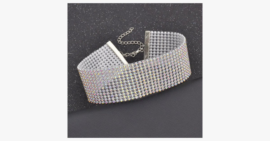 Crystal Collar Choker Necklace - FREE SHIP DEALS