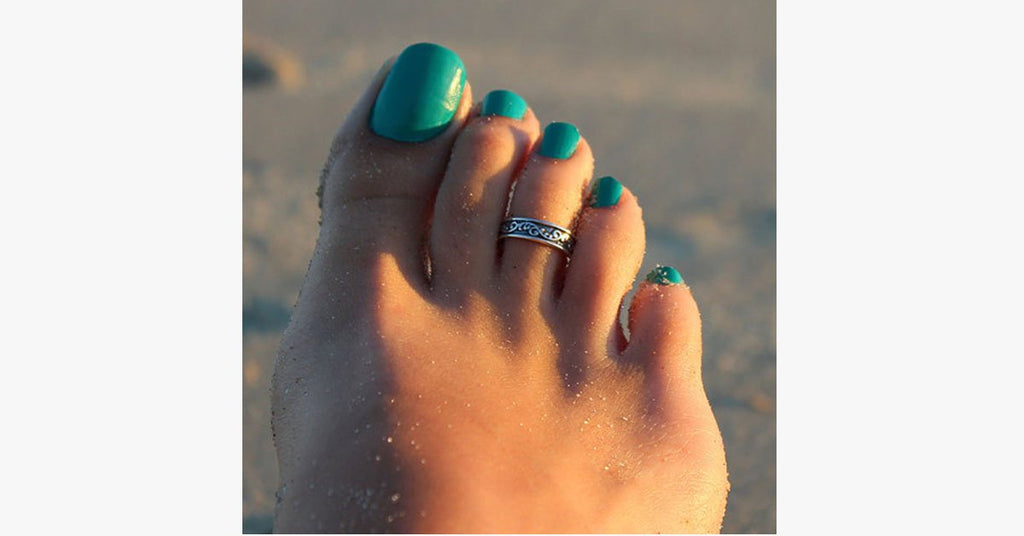 Antique Adjustable Toe Ring - FREE SHIP DEALS