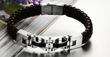 Armageddon Wing Men's Stainless Steel Bracelet (Brown) - FREE SHIP DEALS
