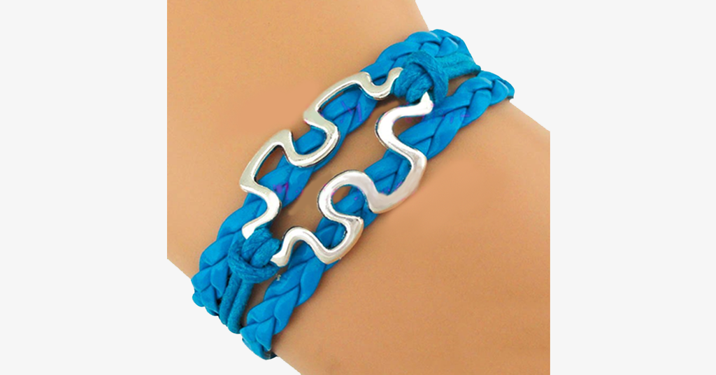 Autism Awareness Puzzle Piece Bracelet - FREE SHIP DEALS