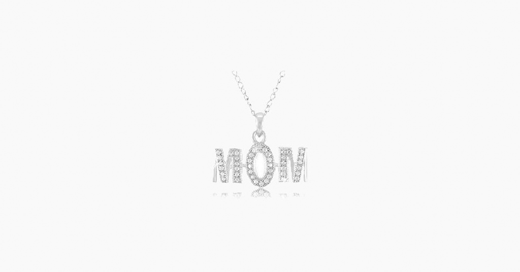 Diamond Accent  MOM Pendant with 18" Chain - FREE SHIP DEALS