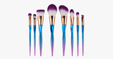 8 Piece Rainbow Mermaid Brush Set - FREE SHIP DEALS