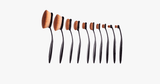 Vegan 10 Piece Oval Brush Set - FREE SHIP DEALS