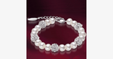 Silver And Pearl Bracelet