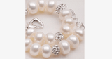 Silver And Pearl Bracelet