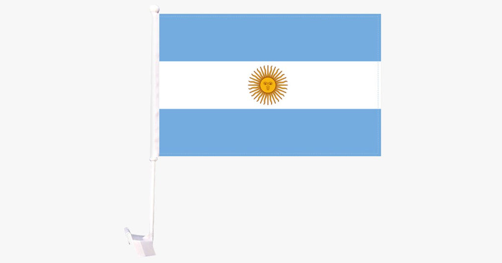 Argentina Flag Car Window Pole Decoration - FREE SHIP DEALS