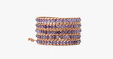 4MM Amenthyst Natural Stone Wrap Bracelet - FREE SHIP DEALS