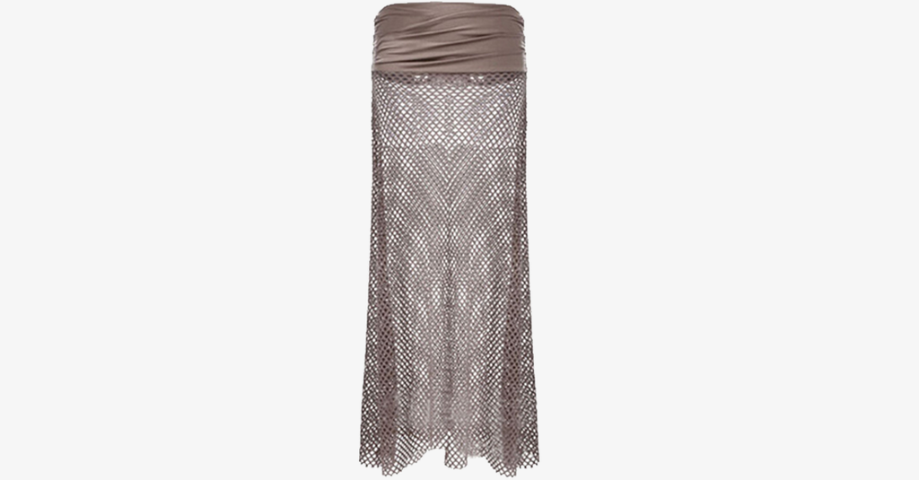 Bohemian Hollow Out Mesh Maxi Skirt - FREE SHIP DEALS