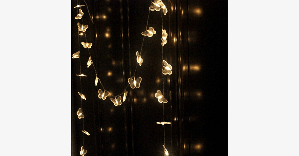 4M 40 LED Party Fairy Butterflies Lights Battery Operated LED - FREE SHIP DEALS