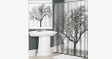 Waterproof Shower Curtain - Tree Design - FREE SHIP DEALS