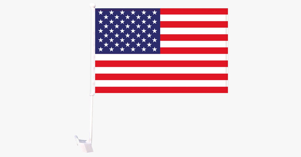USA Flag Car Window Pole Decoration - FREE SHIP DEALS