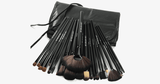 Jet Black MakeUp Brush Set with Free Case - FREE SHIP DEALS