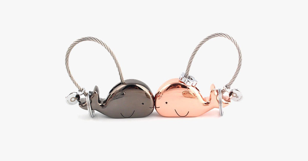 Whale Key Ring For Lovers With Free Gift Box - FREE SHIP DEALS