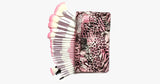 24 Piece Pink Leopard Brush Set - FREE SHIP DEALS