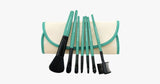 7 Piece Brush Set White and Green - FREE SHIP DEALS