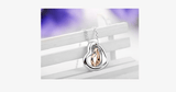 Double Heart Gold-Silver Overlay Pendant - FREE SHIP DEALS
