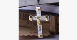 24K Gold Plated Two Tone Cross Pendant - FREE SHIP DEALS