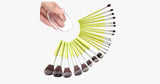 23 Piece Nylon MakeUp Brush Set with a Silicone Sponge - FREE SHIP DEALS