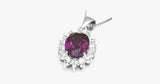3 Carat Handcrafted Alexandrite Pendant with Silver Plated Chain - FREE SHIP DEALS