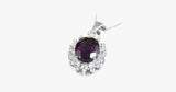 3 Carat Handcrafted Alexandrite Pendant with Silver Plated Chain - FREE SHIP DEALS