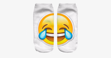 3D Laughing Emoji Fashion One Side Print Cotton Socks - FREE SHIP DEALS