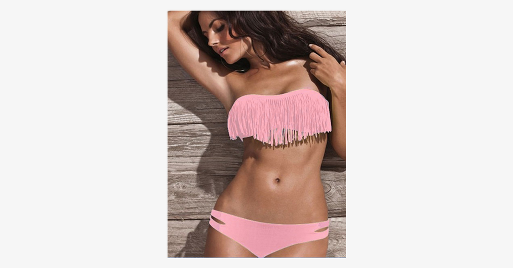 Fringe Bikini Swimsuit - FREE SHIP DEALS