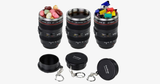 Mini SLR Camera Lens Shot Glass with Keychain - FREE SHIP DEALS