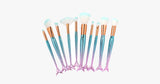 Blue Mermaid Brush Set with FREE Contour Brush - FREE SHIP DEALS