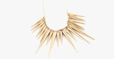 Gold Spike Statement Necklace - FREE SHIP DEALS