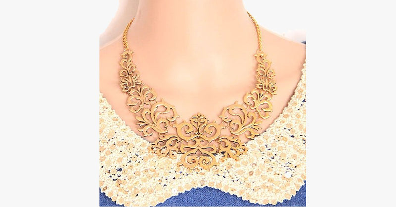 Gold Statement Necklace - FREE SHIP DEALS
