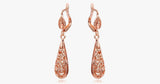 Rose Gold Plated Water Drop Earrings