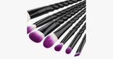 Pro Black Unicorn Brush Set - FREE SHIP DEALS