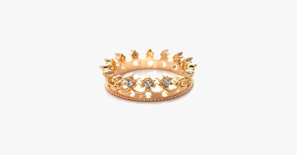 Flash Drill Crown Ring - FREE SHIP DEALS