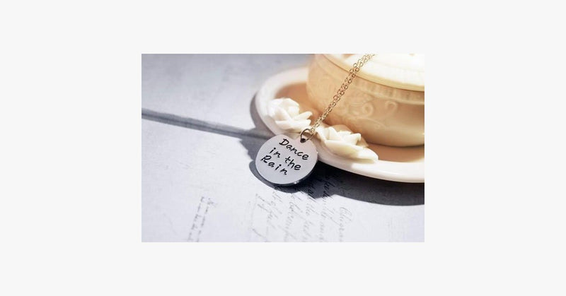 Charm pendant: Dance in the rain - FREE SHIP DEALS
