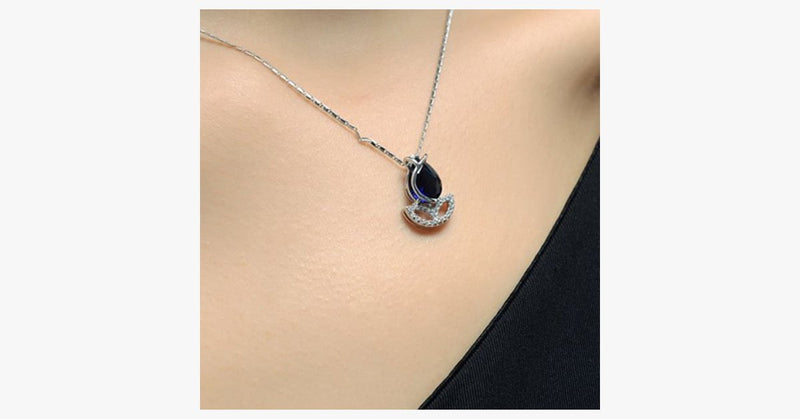 Blue Rose Flower Necklace - FREE SHIP DEALS