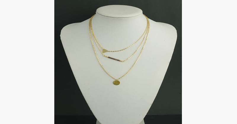 Imitation Crystal Bar Necklace - FREE SHIP DEALS