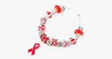 Red Ribbon Awareness Bracelet