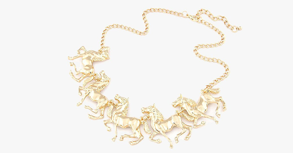 Horse Statement Necklace - FREE SHIP DEALS