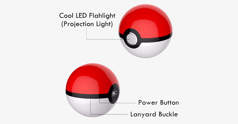 Pokemon Ball Portable Phone Charger