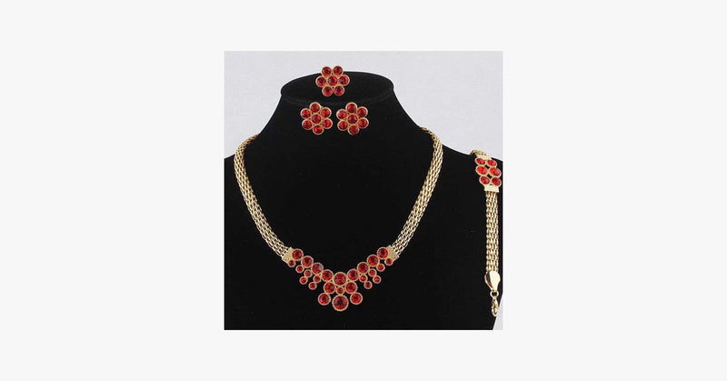 Floral Garnet Set - FREE SHIP DEALS
