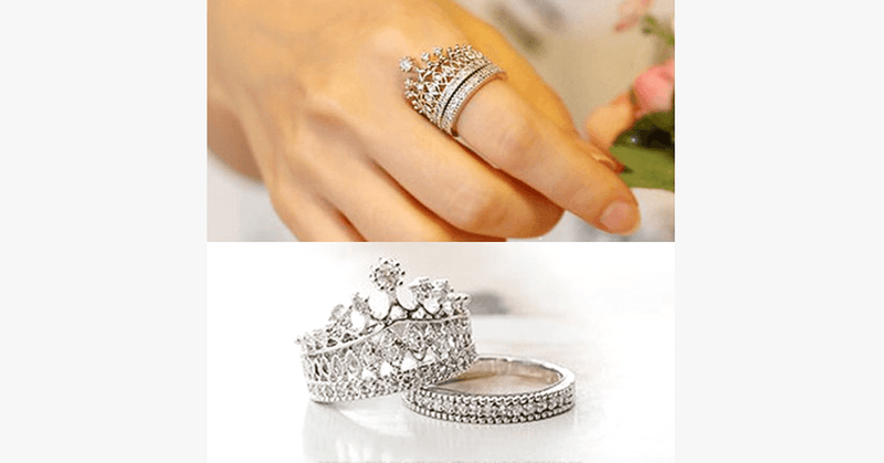 Imperial Crown Ring Set - FREE SHIP DEALS
