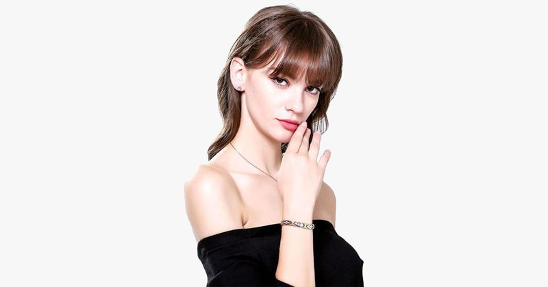 Pink stone Gold Bracelet