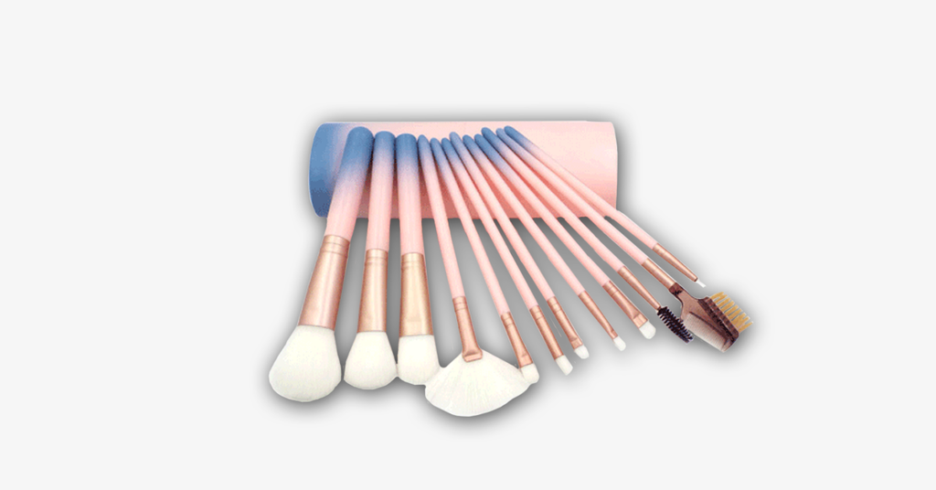 12 Piece Pink Ombre Brush Set - FREE SHIP DEALS