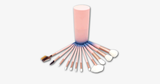 12 Piece Pink Ombre Brush Set - FREE SHIP DEALS