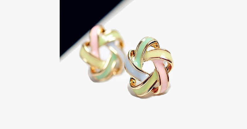 Novel Color Strip Earring - FREE SHIP DEALS