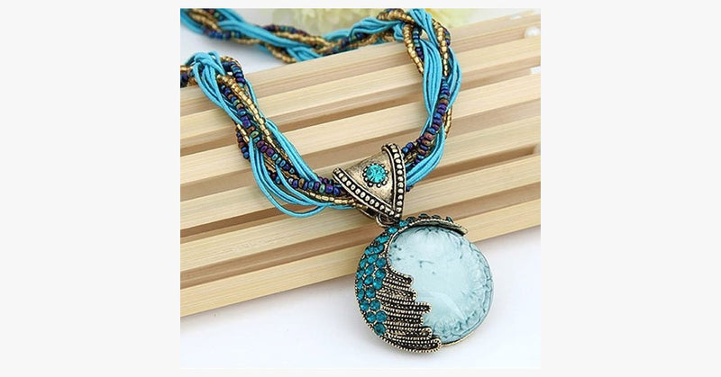 Bohemian Gemstone Pendant - FREE SHIP DEALS