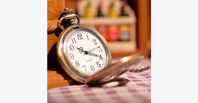 Vintage Gold Half Hunter Pocket Watch - FREE SHIP DEALS
