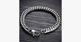 Silver Cut Chain Bracelet