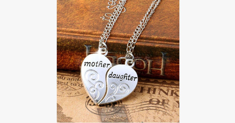 Mother & Daughter Pendant Necklace - FREE SHIP DEALS